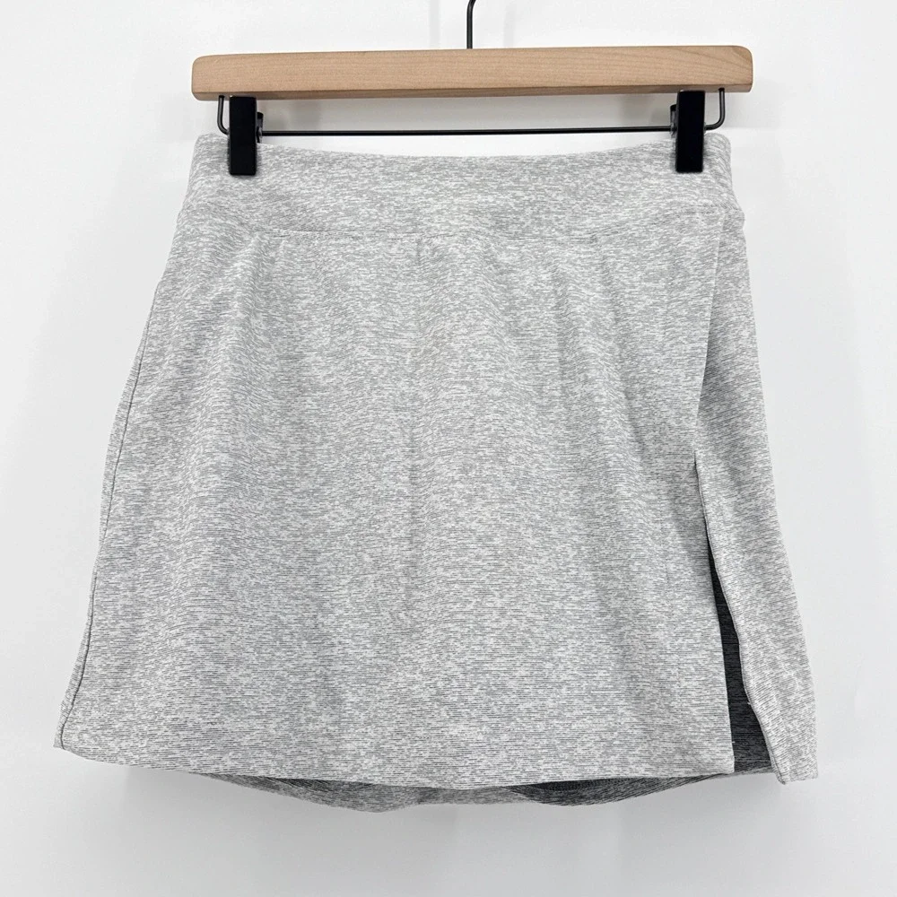 Outdoor Voices Court Skort Heather Grey Active Tenniscore Pickleball Skirt Small